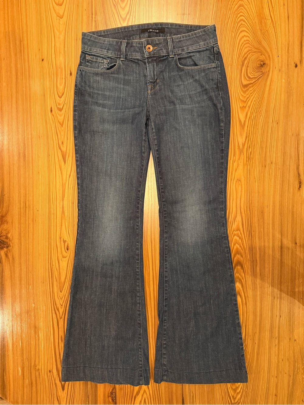J Brand Medium Wash Love Story Flare Stretch Jeans 29